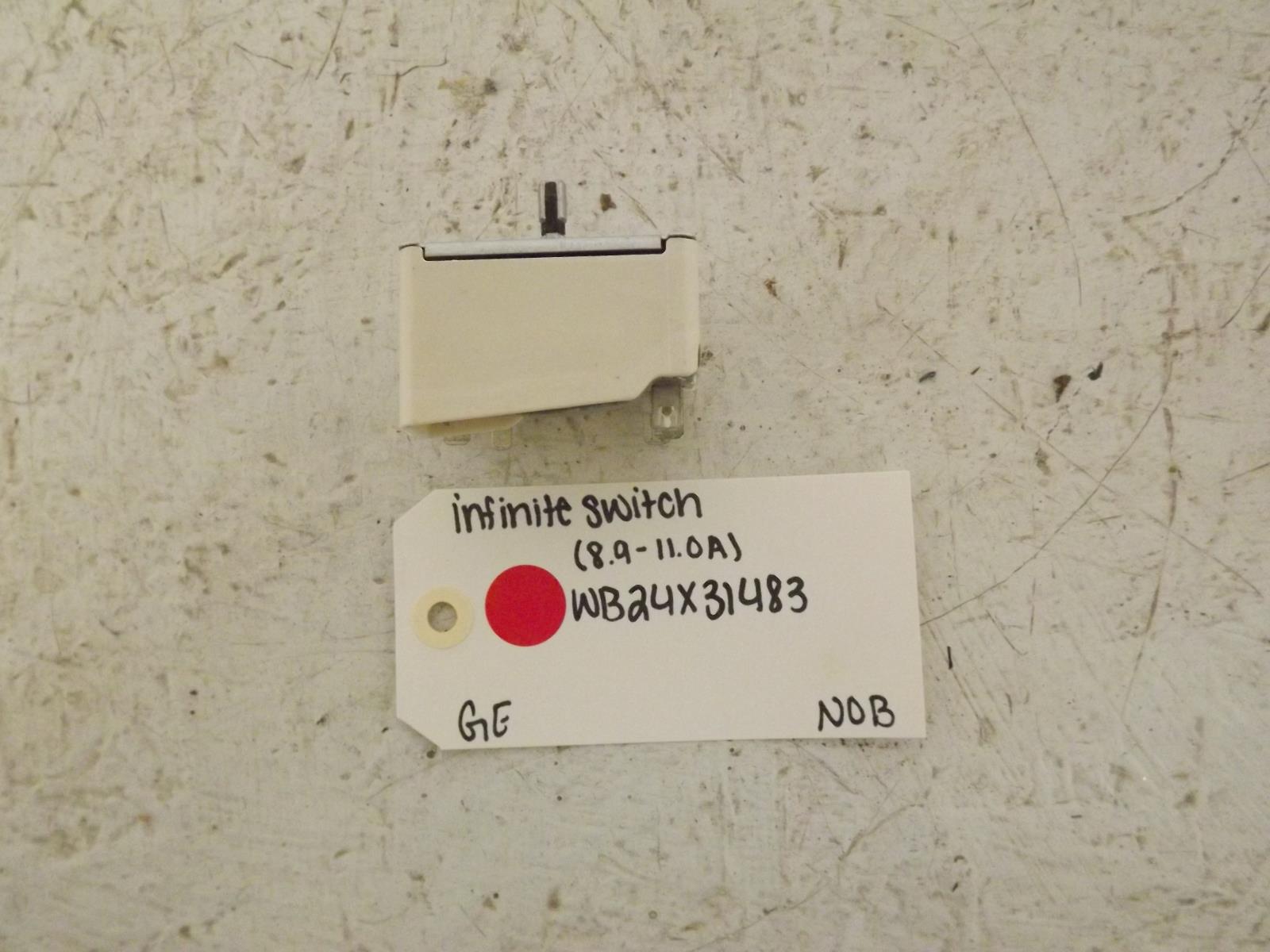 GE Range WB24X31483 Infinite Switch (8.9 - 11.0A) NOB GE Range WB24X31483 Infinite Switch (8.9 - 11.0A) NOB